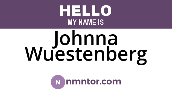 Johnna Wuestenberg