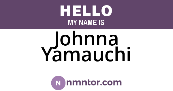 Johnna Yamauchi
