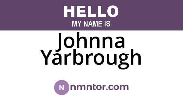 Johnna Yarbrough
