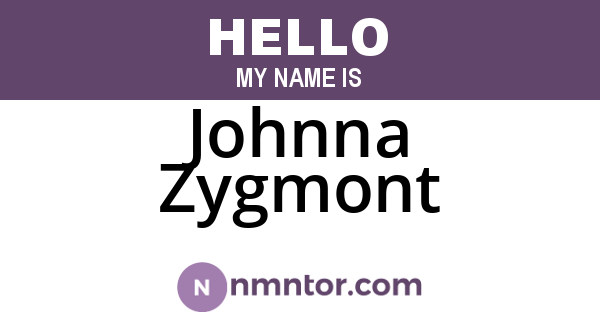 Johnna Zygmont
