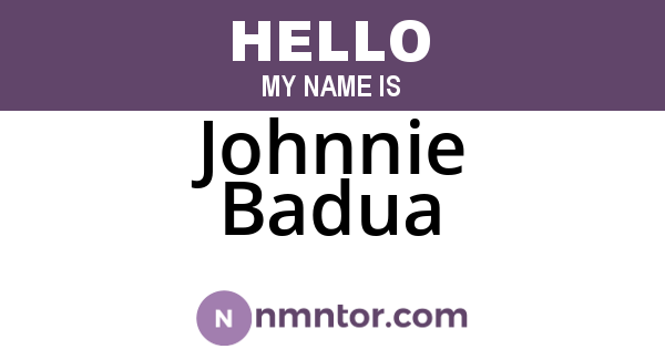 Johnnie Badua
