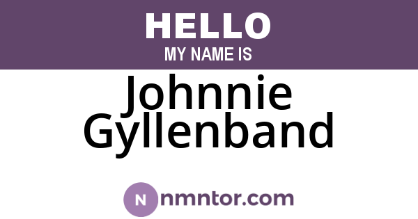 Johnnie Gyllenband