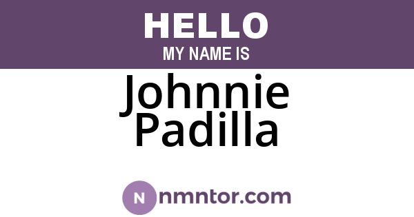 Johnnie Padilla