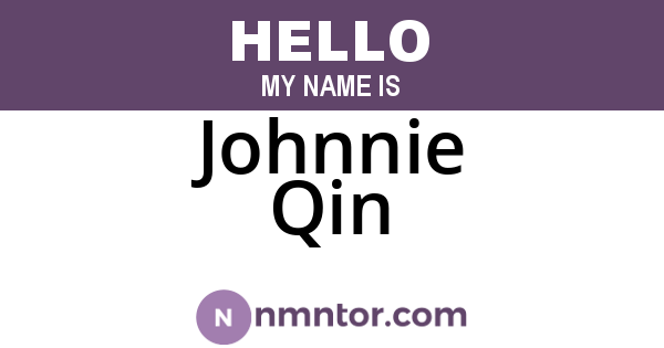 Johnnie Qin