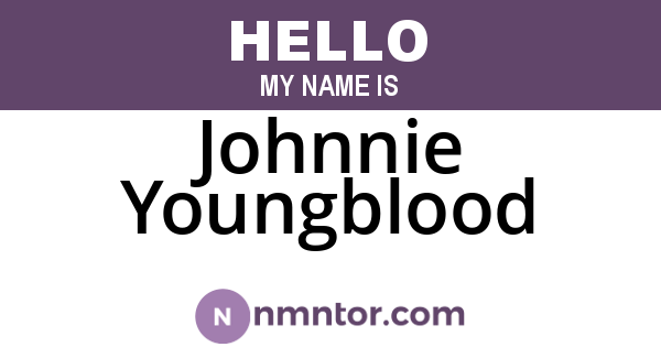 Johnnie Youngblood