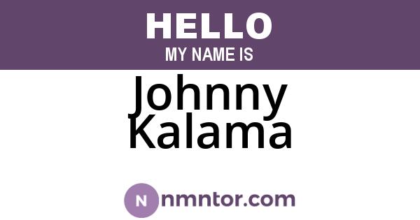 Johnny Kalama