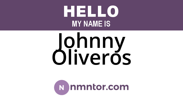 Johnny Oliveros