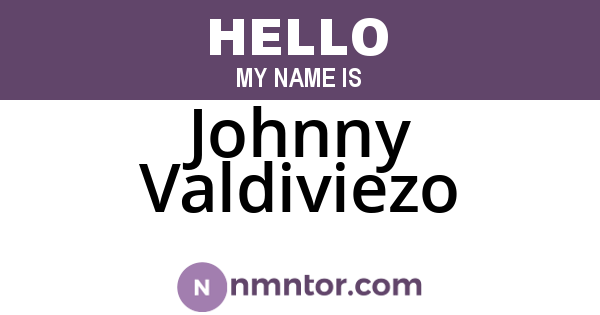 Johnny Valdiviezo