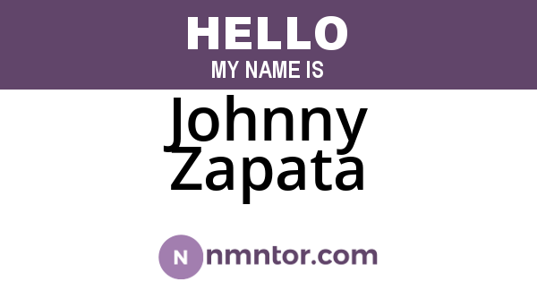 Johnny Zapata