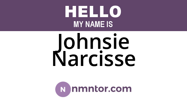Johnsie Narcisse