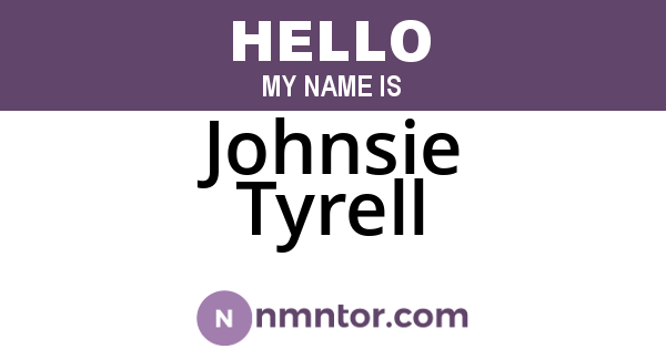 Johnsie Tyrell