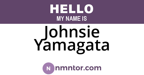 Johnsie Yamagata