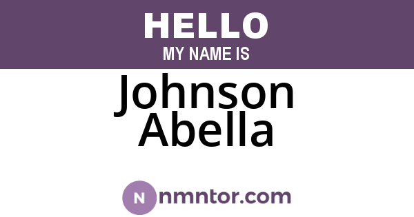 Johnson Abella