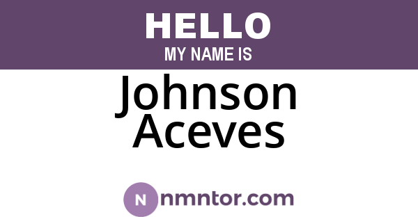 Johnson Aceves