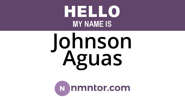 Johnson Aguas