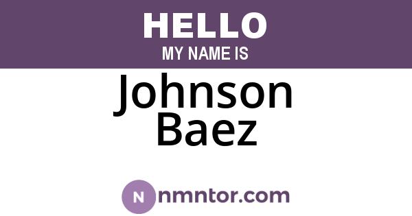 Johnson Baez