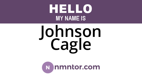 Johnson Cagle