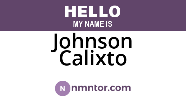 Johnson Calixto