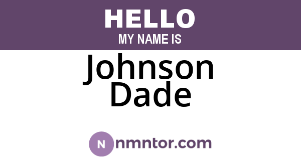 Johnson Dade