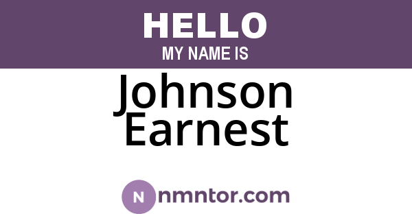 Johnson Earnest