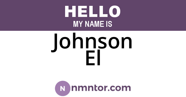 Johnson El