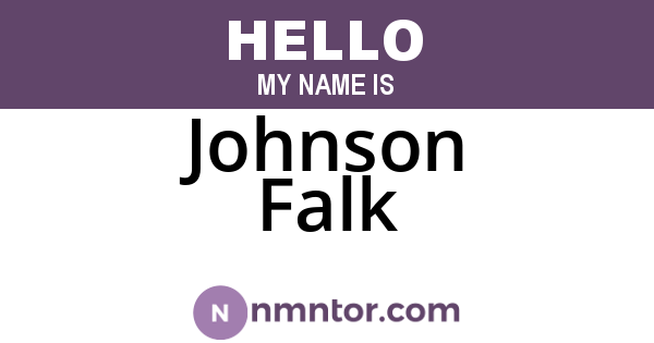 Johnson Falk