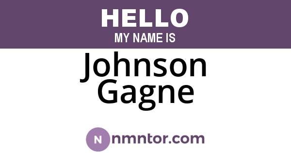 Johnson Gagne