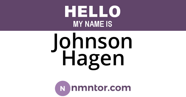 Johnson Hagen