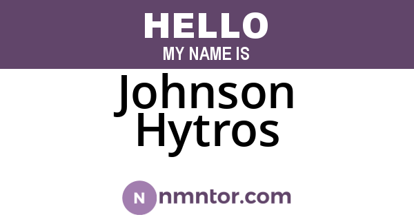 Johnson Hytros
