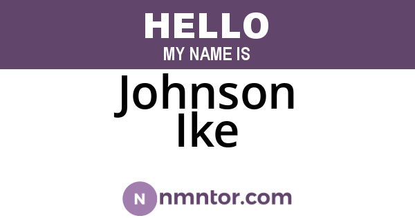 Johnson Ike
