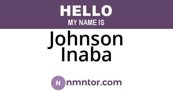 Johnson Inaba