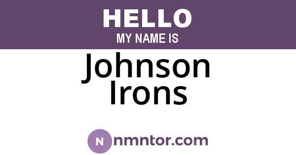 Johnson Irons