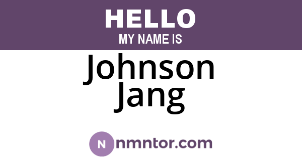 Johnson Jang
