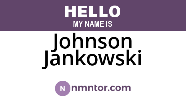 Johnson Jankowski