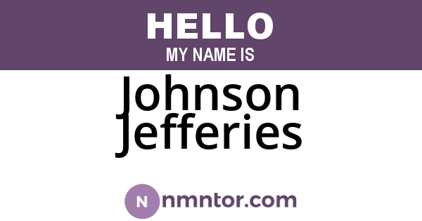 Johnson Jefferies
