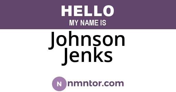 Johnson Jenks