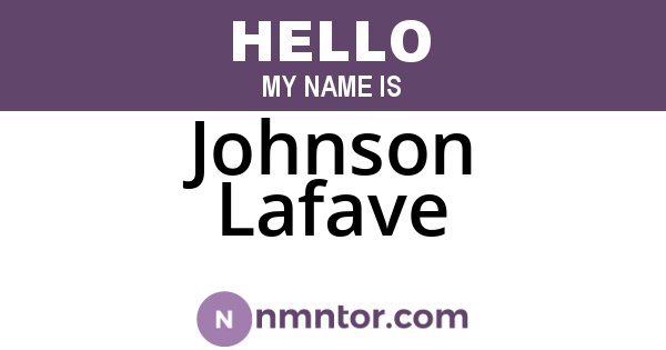 Johnson Lafave