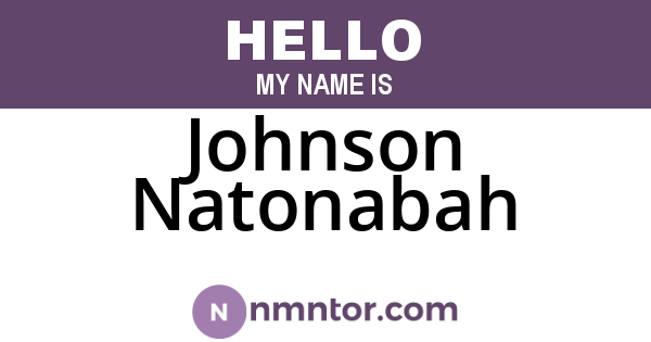 Johnson Natonabah