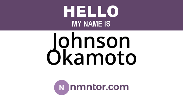 Johnson Okamoto