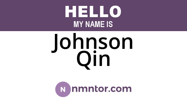 Johnson Qin