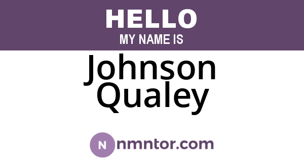 Johnson Qualey