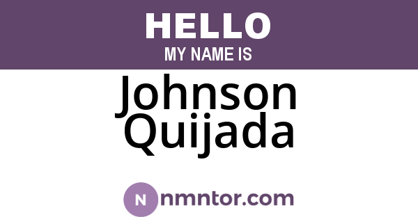 Johnson Quijada