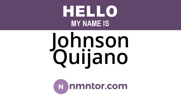 Johnson Quijano