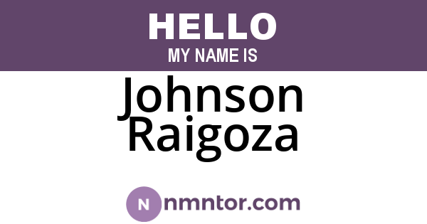 Johnson Raigoza