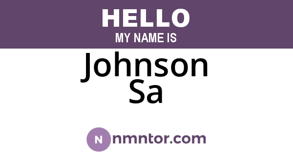 Johnson Sa