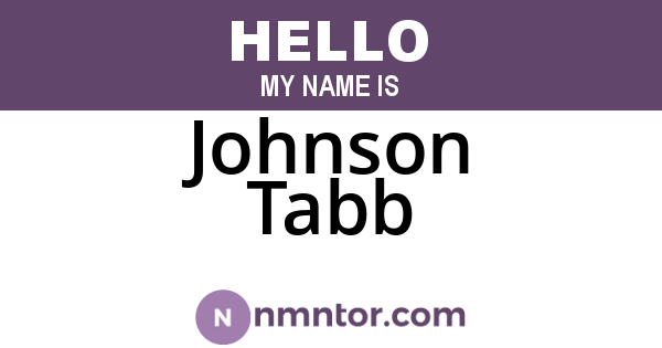 Johnson Tabb
