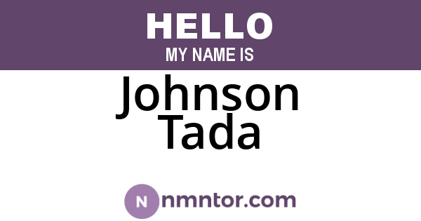Johnson Tada