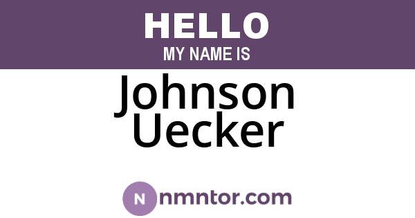 Johnson Uecker