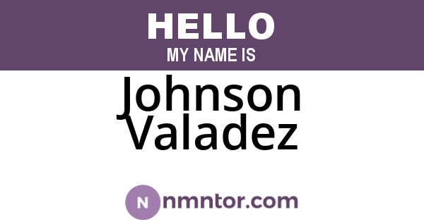 Johnson Valadez