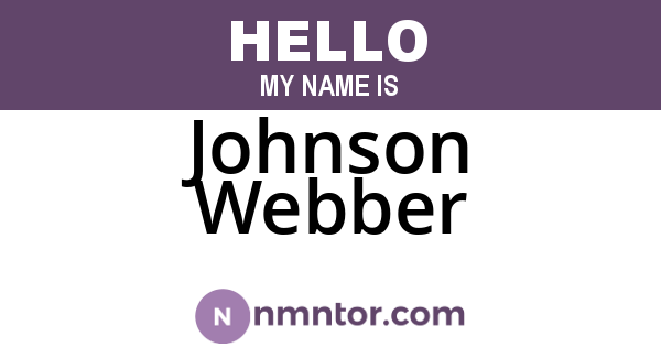 Johnson Webber